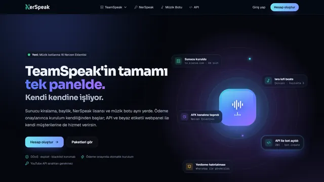 NerSpeak homepage screenshot